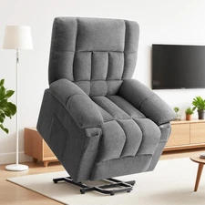 Elderly Power Lift Recliner Chair Sofa Electric Massage Reclining Sofa w/ Pocket