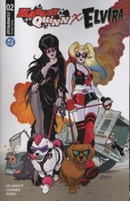 HARLEY QUINN X ELVIRA #2 COVER A AMANDA CONNER DOGS VF/NM DYNAMITE HOHC 2025