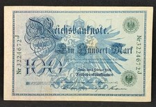 1908 Germany 100 Marks Nr3224672J