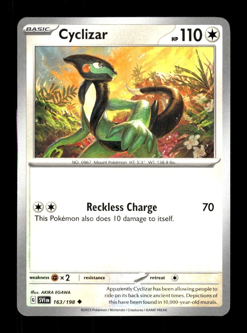 ポケモンカードセット Cyclizar, Starly, Forret Pokemon Card Game/[SV4a] Shiny Treasure ex]Cyclizar 136/190