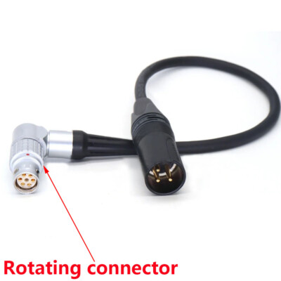 FSG 2B 6-Pin Female to XLR 3 pin for Atomos Neon 17 ''/19''/24 '' Monitor DC cable 