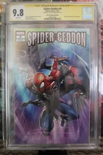 Spider-Geddon #0 CGC SS 9.8 SIGNED Clayton Crain Variant Cover A