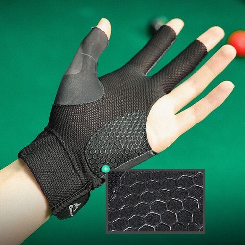3 Fingers Billiard Gloves Hand Snooker Glove Pool Professional Glove Adult AUS - Picture 7 of 27