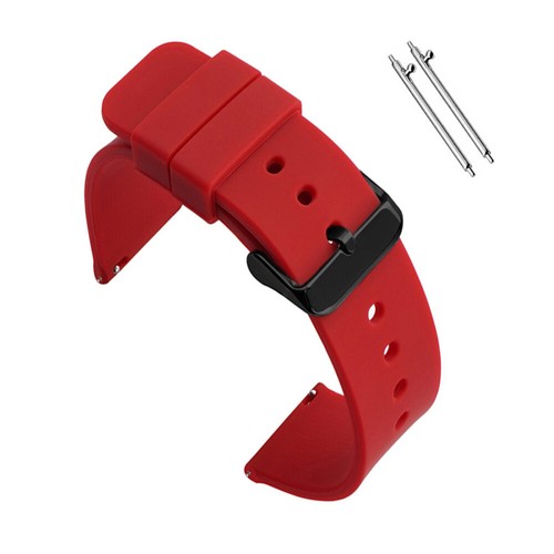 Silicone Rubber Watch Strap Band Quick Release Replacement 14 16 18 20 22 24mm - Picture 15 of 21