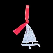 420 Sailboat Holiday Christmas Tree Ornament by The Miami Opti Moms  New !!