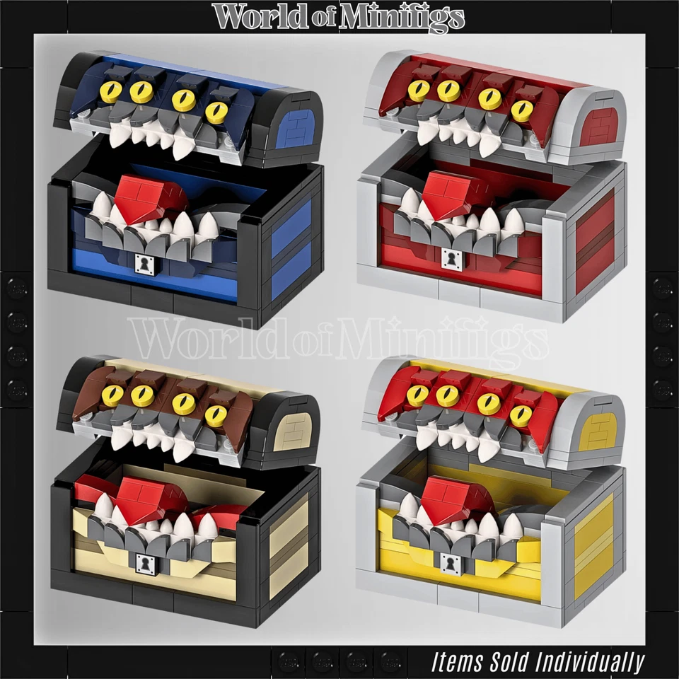 LEGO Dungeons & Dragons - Mimic Dice Box, Demogorgon, Gelatinous Cube - MOC - Image 2 of 4