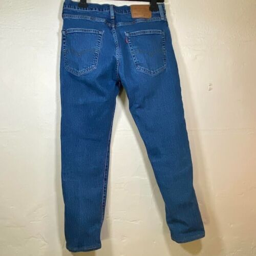 Levi's 512 Blue Straight Zipped Denim Jeans Men's W31 L32(See Description) - Picture 3 of 9
