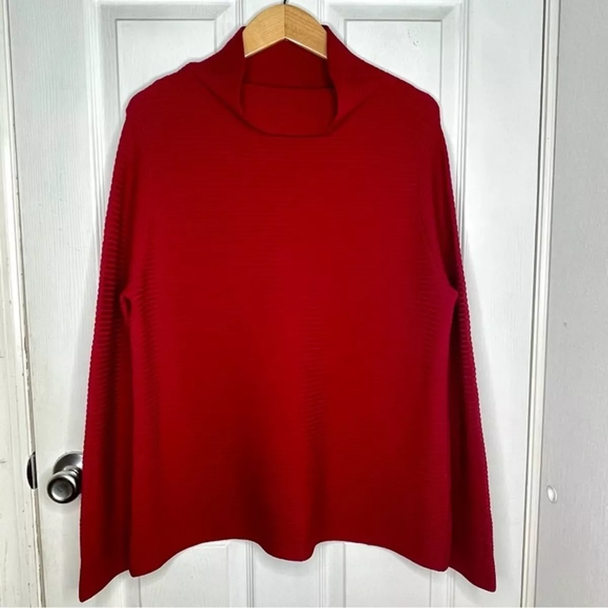 Eileen fisher red sweater store