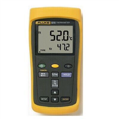 Fluke 52 II Digital Thermocouple Thermometer for sale online Fluke 52 II Digital Thermocouple Thermometer for sale online