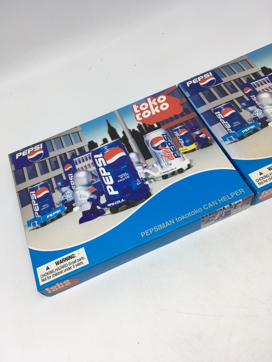 Pepsiman tokotoko フィギュア PEPSI PEPSIMAN, Diet Pepsi Can Helper Figure TokoToko