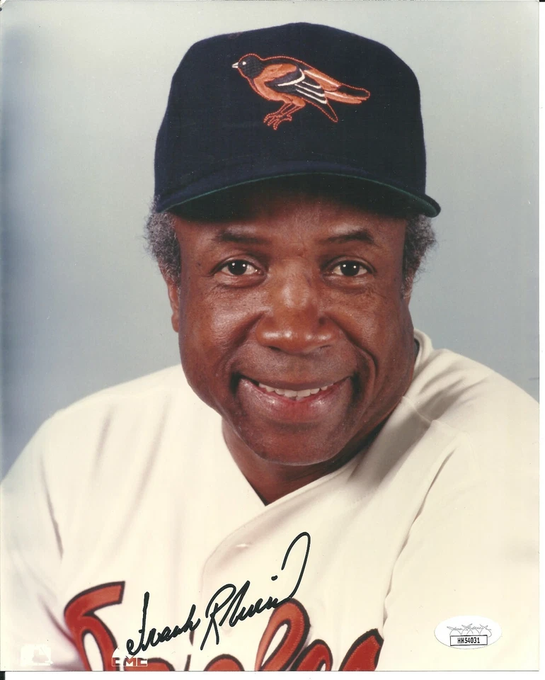 HOF Frank Robinson Signed Auto 8x10 Photo JSA COA Baltimore Orioles - Image 2 of 2