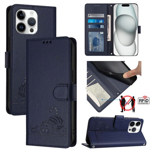 For iPhone 15 16 Pro Max 14 13 16e 17 Folio Book Wallet Leather Phone Case Cover - 第 3/92 張圖片