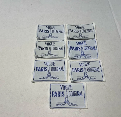 Vogue Paris Original Sewing Labels, Lot Of 7