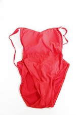 NWT Red One Piece swimsuit Size S Low Cut Back Baywatch Style