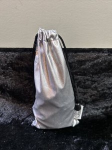Tarot Teller’s RUNE STONE SET of 25 Ceramic Tiles in Silver Drawstring Bag