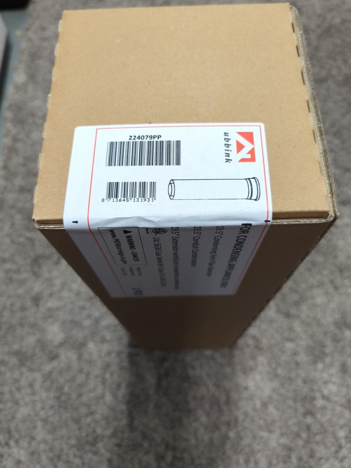 Rinnai 224079PP 3 x 5 x 19.5 in. Condensing Vent Extension Pipe
