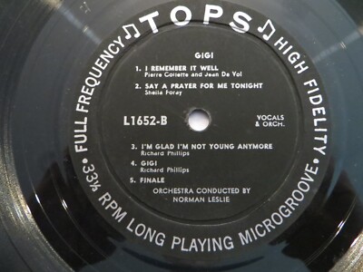 Norman Leslie Orchestra – Lerner & Loewe: Gigi – 1956 - Tops L