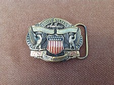 1987 United States of America Constitution Commemorative Belt Buckle