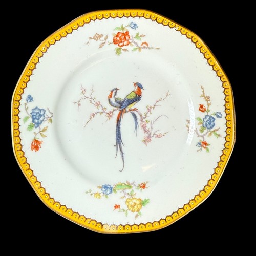 4x Theodore Haviland Limoges France Bird of Paradise China Salad Plate Gold Trim - Picture 2 of 13