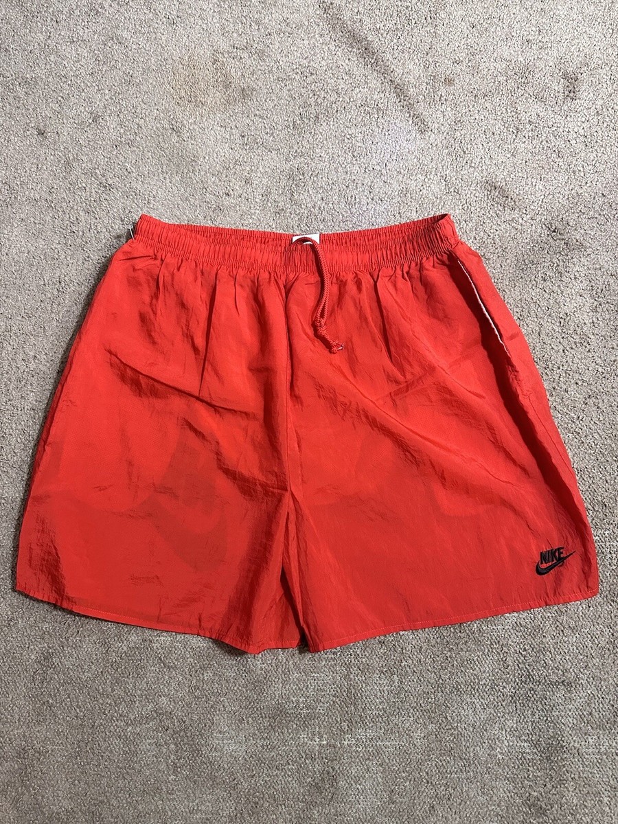 Vintage Nike Nylon Shorts Drawstring Size XL 90s 80s Y2K Rap