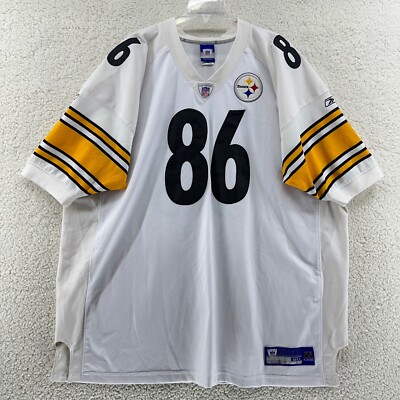 SIGNED 45015 NFL Pittsburgh Steelers #86 HINES WARD White