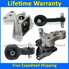 K4156 Motor & Transmission Mount Set 4pc For 2006-11 Honda Civic 1.8L Sedan AUTO