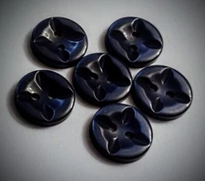 5/8" 2-Hole Star Design Navy Craft/Clothing Buttons