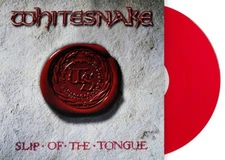 WHITESNAKE SLIP OF THE TONGUE LP *RARE* EMI 2012 EU ANNI PRESS RED VINYL !! New