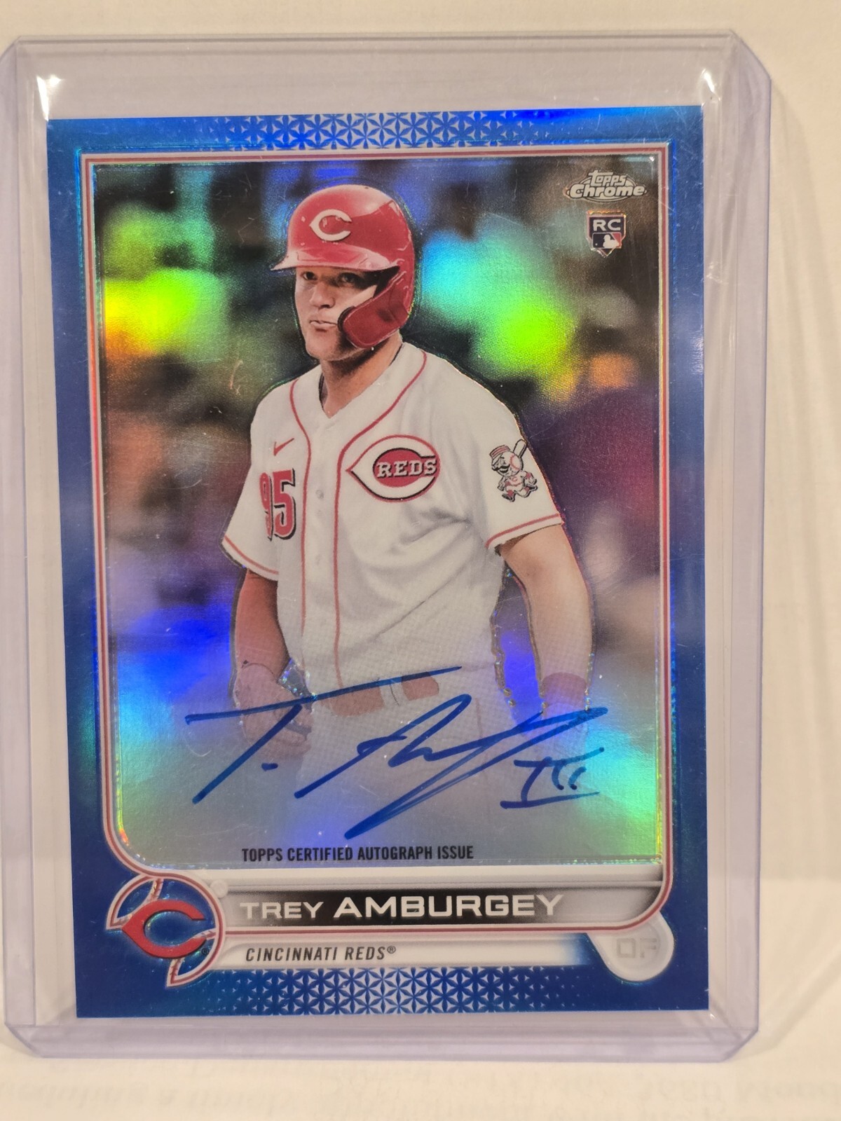 K230,876 - 2022 Topps Chrome Rookie Auto Blue Refractors #RATA Trey Amburgey/150