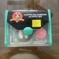 VTG Marvin The Martian Cartoon Activity Set Looney Tunes Warner STAMP Stickers