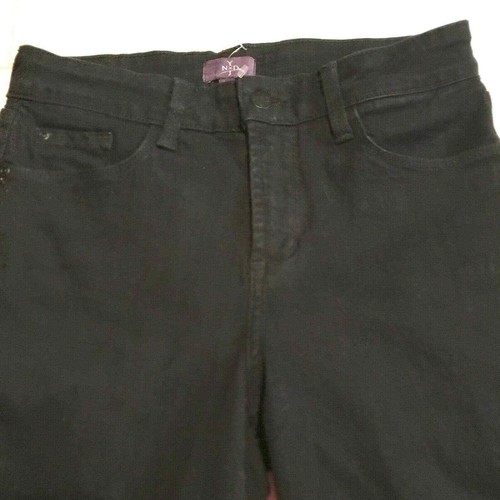 Pantalones de mezclilla Not Your Daughters NYDJ talla 4 elásticos negros lentejuelas - Imagen 6 de 10