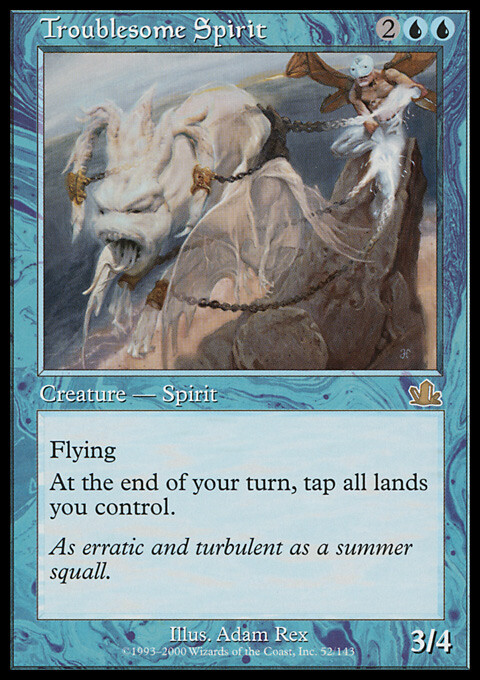 Magic the Gathering MTG Troublesome Spirit (52) Prophecy LP