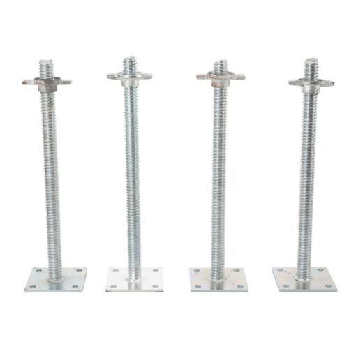 Gatos de tornillo galvanizados niveladores ajustables de 18" para andamio Baker, paquete de 4 - Imagen 8 de 17