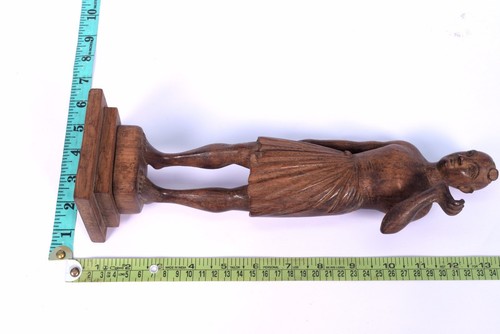 Rare Solid Wooden Hand Crafted Beautiful Tribal Figurine Halloween gift. G62-3 - Picture 12 of 12