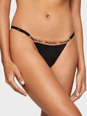 Victoria's Secret Very Sexy Logo Embroidery Adjustable String Thong Panty *RARE*