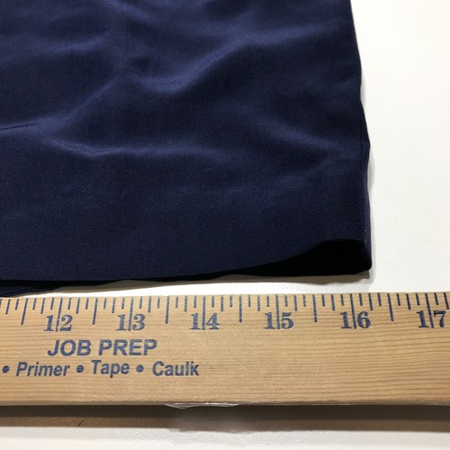 Tahari Skirt Womens Size 8 Navy Blue Straight Pencil Midi 100% Silk Rear Zip - Picture 12 of 12