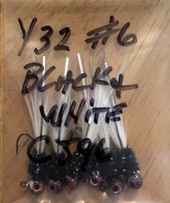 Hand Tied Hackle Tail Crappie Jigs Made in The USA 1/16th Ounce #4 or 6 Hook New