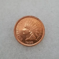 ---1859  Indian Head Cent Penny, Gorgeous RED, Superb ++++