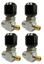 High Pressure Panel Line Valve Scuba Paintball Valve 1/4" NPT 6000 PSI Lot Of 4 