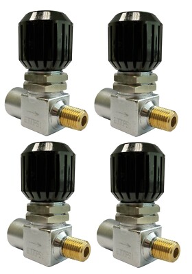 High Pressure Panel Line Valve Scuba Paintball Valve 1/4'' NPT 6000 PSI Lot Of 4 