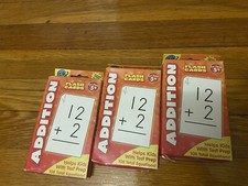 Vintage 1999 Addition Flash Cards Learning Playground 3pk