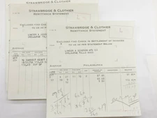 1935 Lamson Goodnow Strawbridge & Clothier Philadelphia Vouchers Ephemera P771L