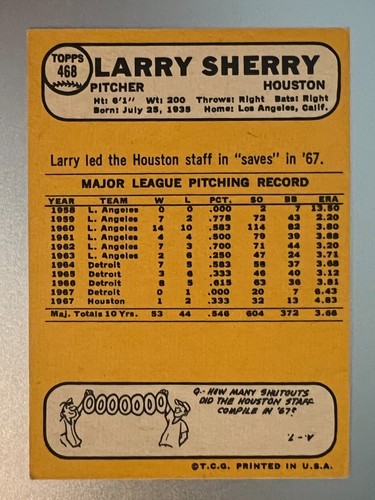 1968 Topps Baseball Singles - 458 to 598 - High Numbers -- Pick Your Card - - Picture 21 of 470