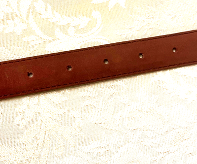 Peter Hahn Skinny Belt Nubuck Leather Suede 95cm 41 x 1  display picture 2