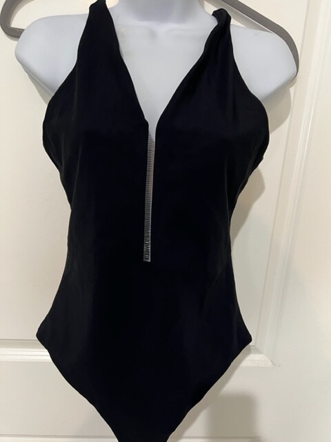 Alexander Wang Exquisite Black One Piece Swimsuit Women's