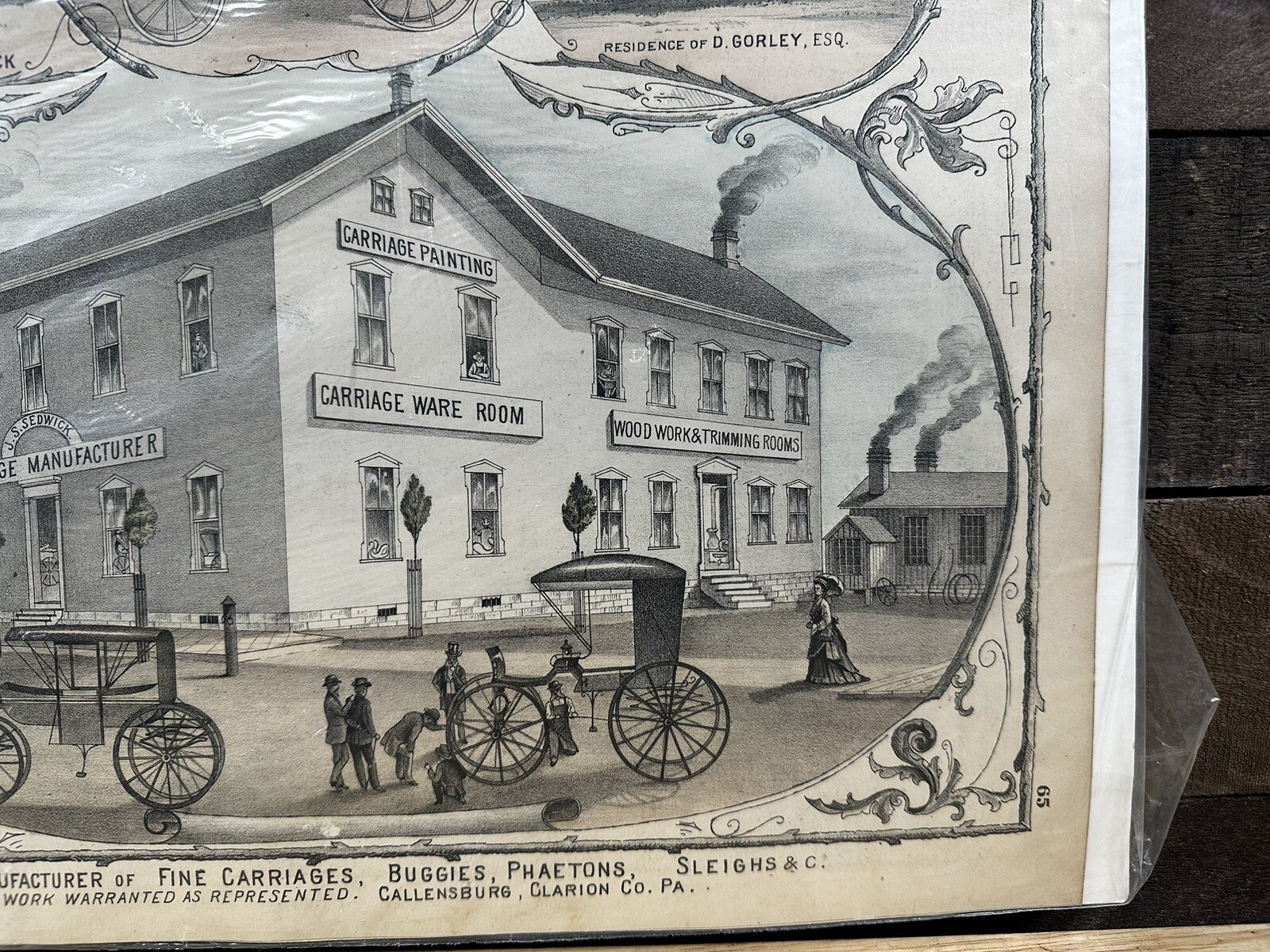 Vintage J. S. Sedwick Carriages, Buggies & Sleighs Advertising