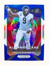 2021 Prizm Draft Picks All American CARLOS BOOGIE BASHAM Red White Blue Rookie