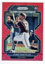 2022 Panini Prizm - 193 Ivan Castillo RC Tier II - Red Mojo - # 056/149 Padres 