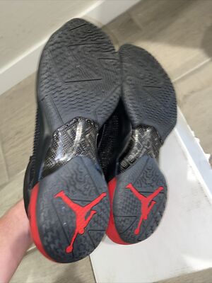 Air JORDAN 37 Low BRED Men's US 15 Black Red Nike Basketball