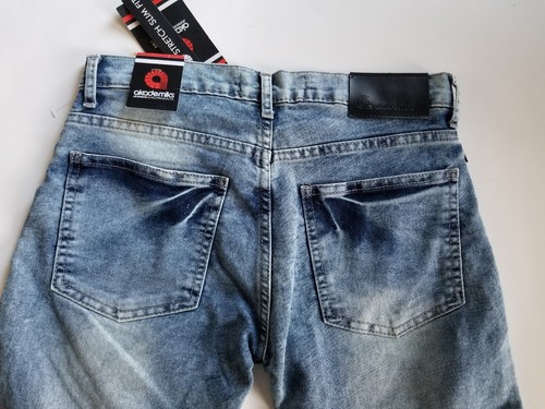 Akademiks Acid Wash Jeans Boys Size 14 Distressed Denim Jean Pants Moto - Picture 4 of 11